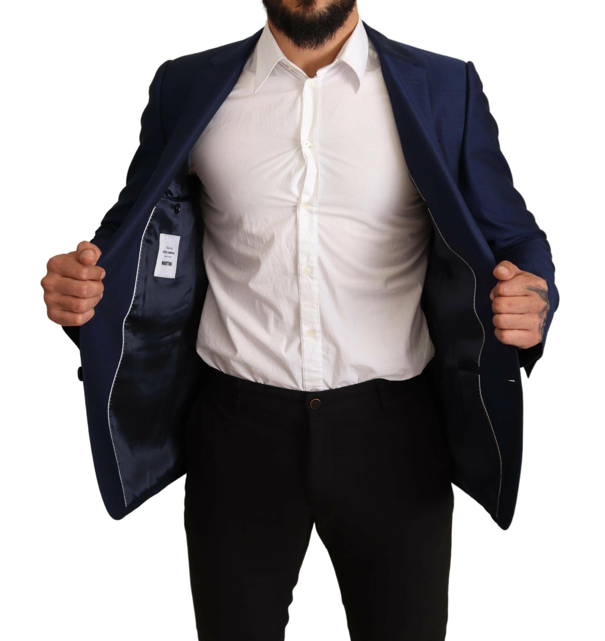Dolce & Gabbana Navy Blue Slim Fit Jacket MARTINI Blazer -   -  Dolce & Gabbana. Dolce & Gabbana Navy Blue Slim Fit Jacket MARTINI Blazer -   -  Dolce & Gabbana.