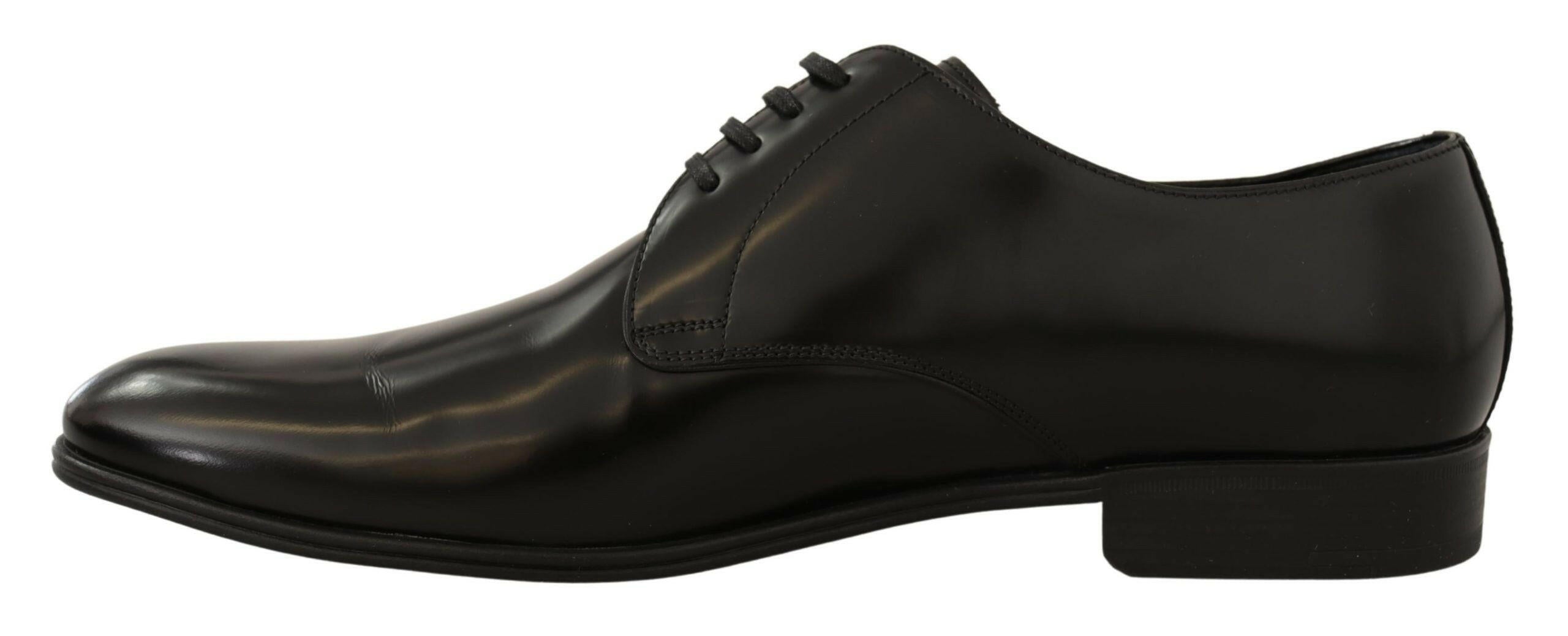 Dolce & Gabbana Black Leather Lace Up Men Dress Derby Shoes -   -  Dolce & Gabbana. Dolce & Gabbana Black Leather Lace Up Men Dress Derby Shoes -   -  Dolce & Gabbana.