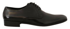Dolce & Gabbana Black Leather Lace Up Men Dress Derby Shoes -   -  Dolce & Gabbana.