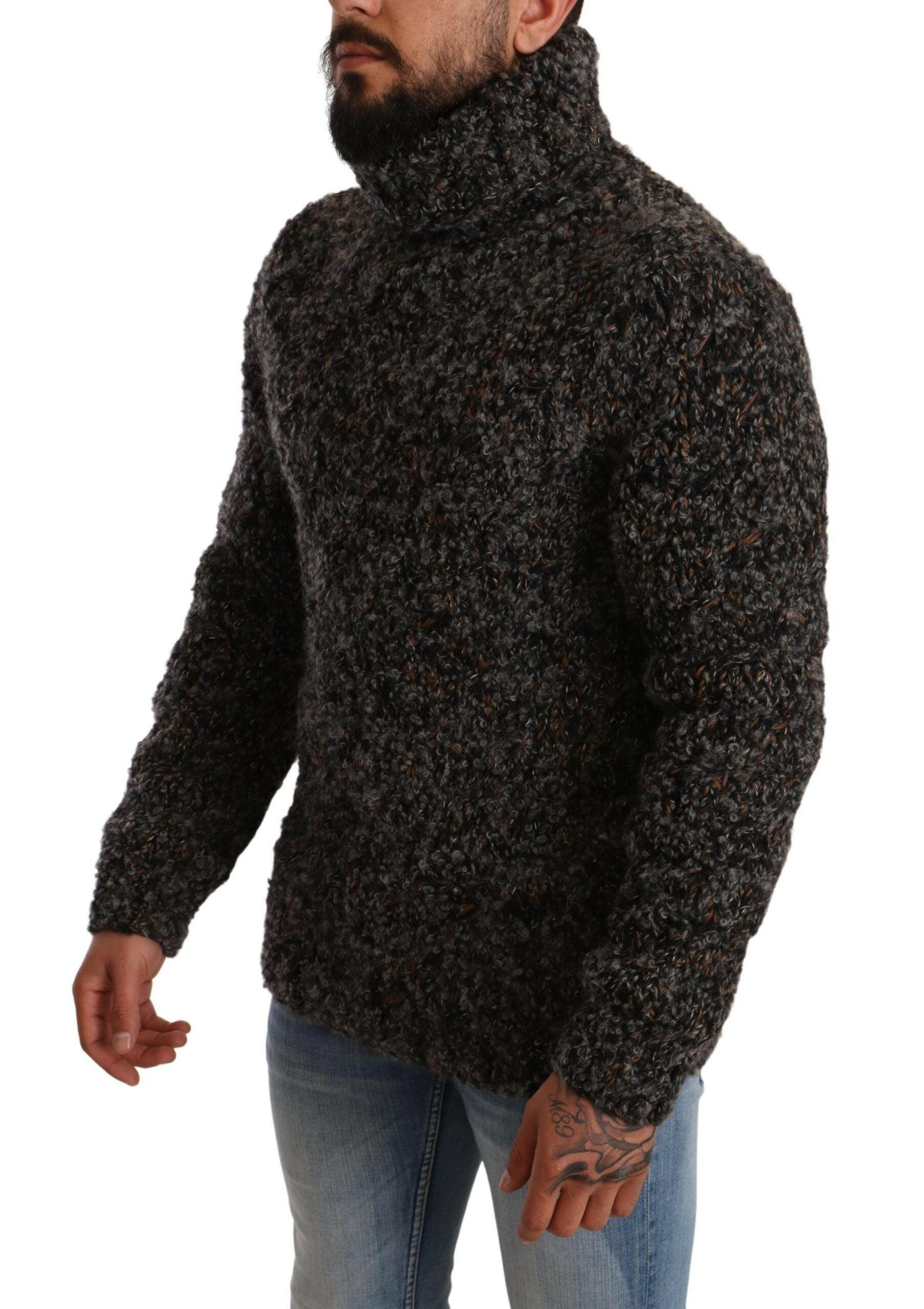 Dolce & Gabbana Gray Wool Blend Turtleneck Pullover Sweater -   -  Dolce & Gabbana. Dolce & Gabbana Gray Wool Blend Turtleneck Pullover Sweater -   -  Dolce & Gabbana.