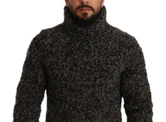Dolce & Gabbana Gray Wool Blend Turtleneck Pullover Sweater -   -  Dolce & Gabbana.
