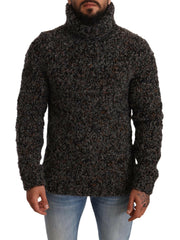 Dolce & Gabbana Gray Wool Blend Turtleneck Pullover Sweater -   -  Dolce & Gabbana.