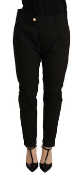 CYCLE Black Mid Waist BAGGY Fit Skinny Trouser -   -  CYCLE.