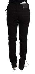 Acht Black Low Waist Skinny Denim Jeans Trouser - - Acht.