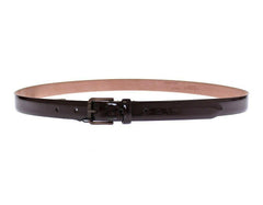 Dolce & Gabbana Brown Leather Logo Belt Cintura Belt -   -  Dolce & Gabbana.