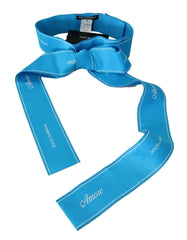 Dolce & Gabbana Blue Waist Ribbon Wide Bow Belt -   -  Dolce & Gabbana.