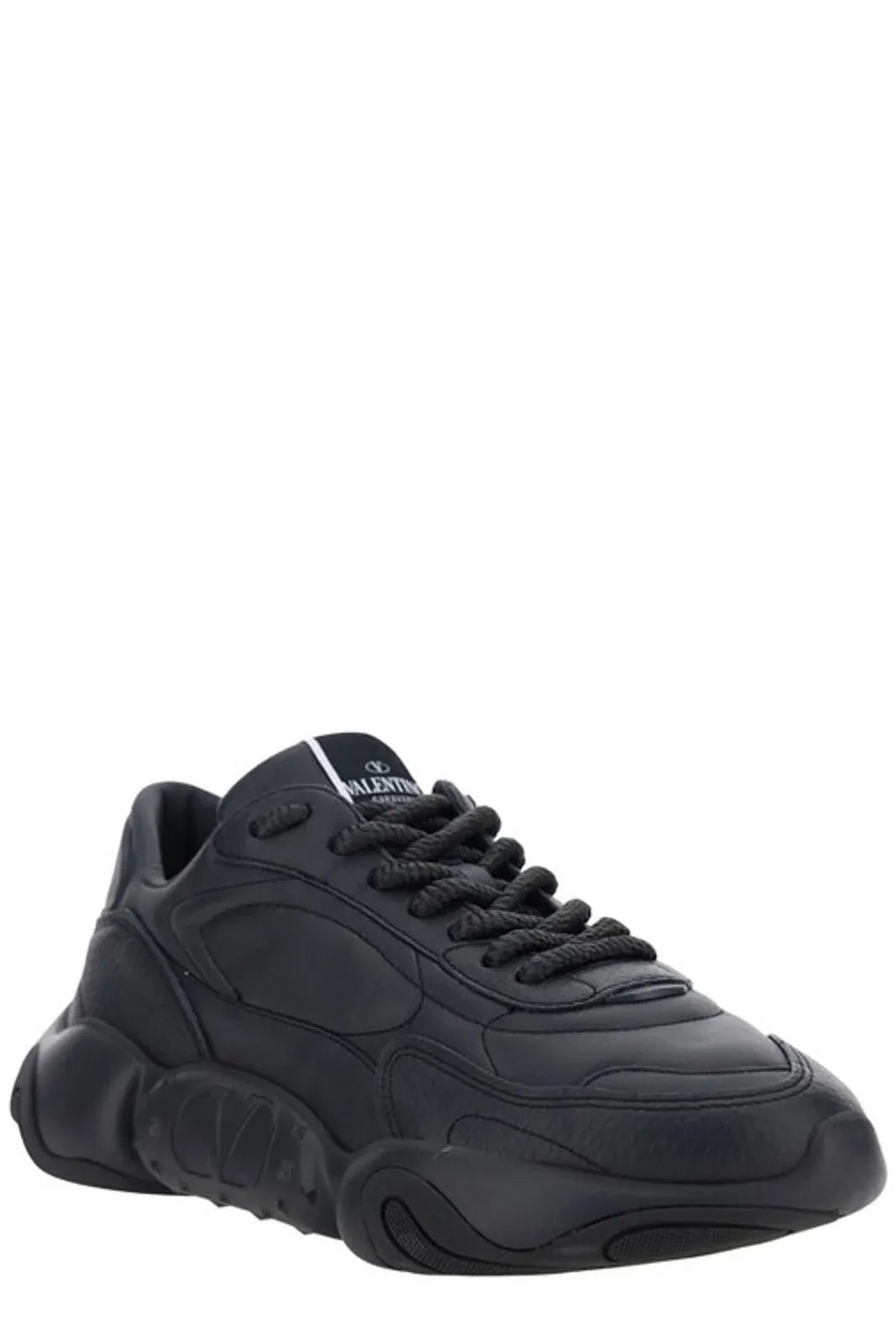 Valentino Elevated Elegance Low-Top Leather Sneakers -   -  Valentino.