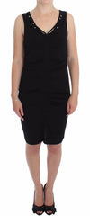Roccobarocco Black Stretch Wiggle Pencil Sheath Bodycon Dress -   -  Roccobarocco.