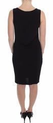 Roccobarocco Black Stretch Wiggle Pencil Sheath Bodycon Dress -   -  Roccobarocco.
