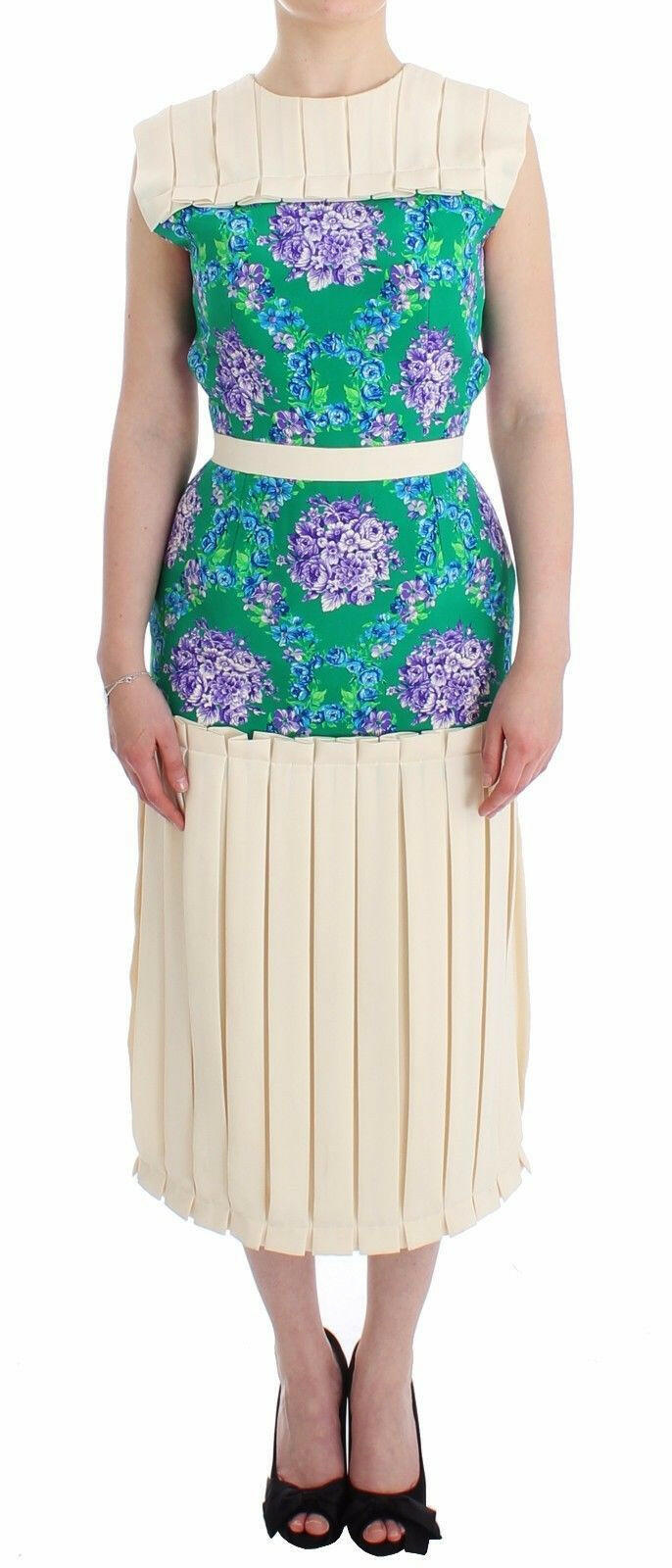 Caterina Gatta Multicolor Dress Gown Floral Sleeveless Gown -   -  Caterina Gatta.