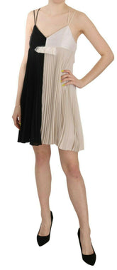 PINKO Black and White Mini Sleeve less A-line Princess Dress -   -  PINKO.