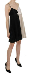 PINKO Black and White Mini Sleeve less A-line Princess Dress - - PINKO.