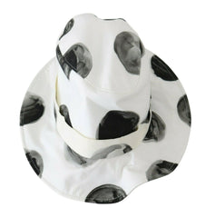 Dolce & Gabbana White Cotton Big Polka Dot Pattern Bucket Hat -   -  Dolce & Gabbana.