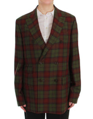 BENCIVENGA Green Wool Double Breasted Bordeaux -   -  BENCIVENGA.