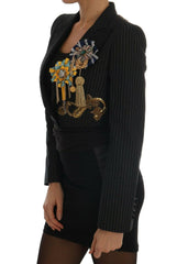 Dolce & Gabbana Black Crystal Fairy Tale Blazer Jacket -   -  Dolce & Gabbana.