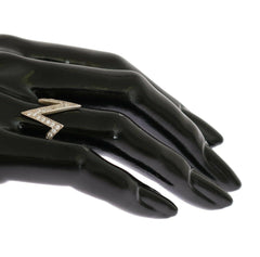 Nialaya Silver Authentic Womens Clear Ring -   -  Nialaya.