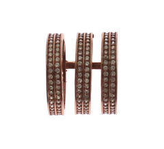 Nialaya Gold 925 Silver Clear CZ Pink Ring -   -  Nialaya.