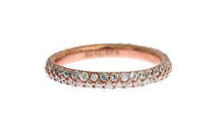 Nialaya Pink Gold 925 Silver Clear CZ Ring -   -  Nialaya.