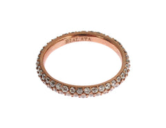 Nialaya Pink Gold 925 Silver Clear CZ Ring -   -  Nialaya.