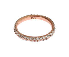Nialaya Pink Gold 925 Silver Clear CZ Ring -   -  Nialaya.