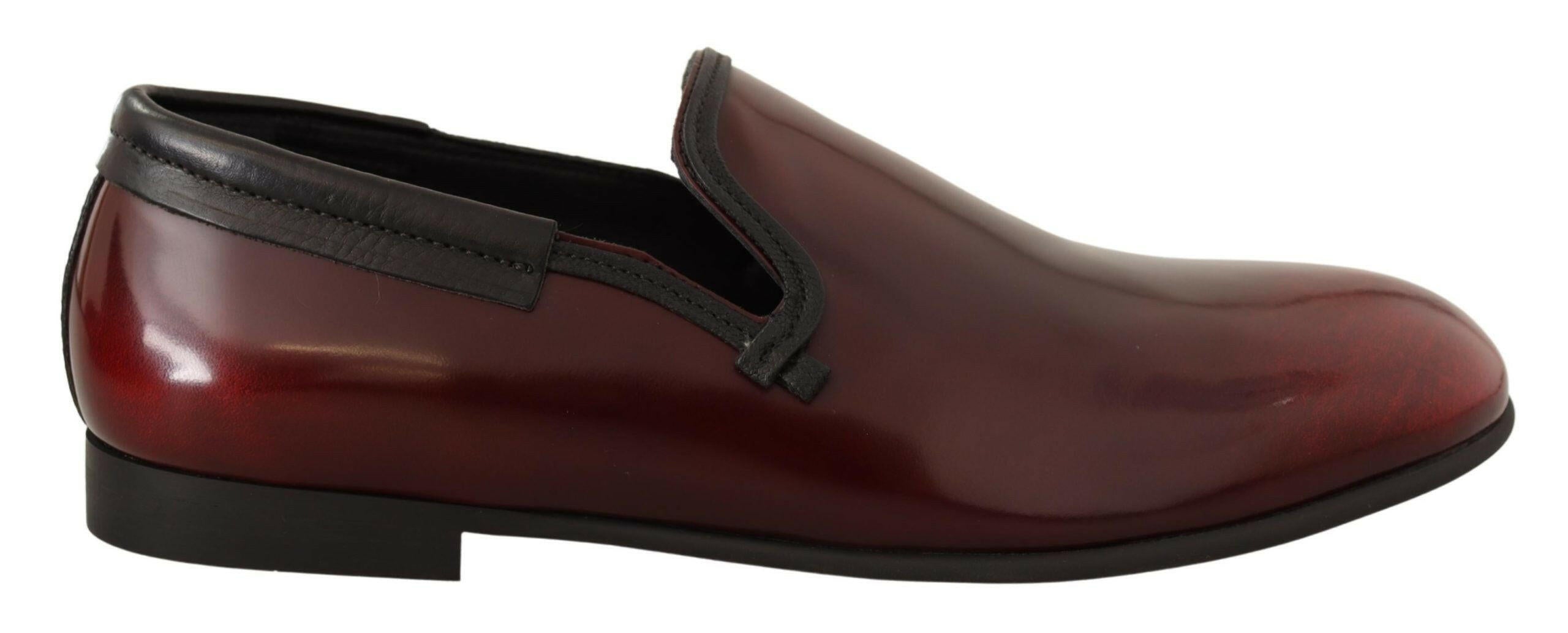 Dolce & Gabbana Bordeaux Patent Leather Dress Loafers Shoes -   -  Dolce & Gabbana.