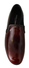 Dolce & Gabbana Bordeaux Patent Leather Dress Loafers Shoes -   -  Dolce & Gabbana.