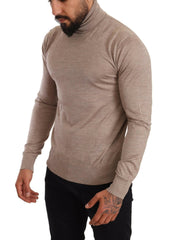 Dolce & Gabbana Beige Cashmere Turtleneck Pullover Sweater -   -  Dolce & Gabbana.