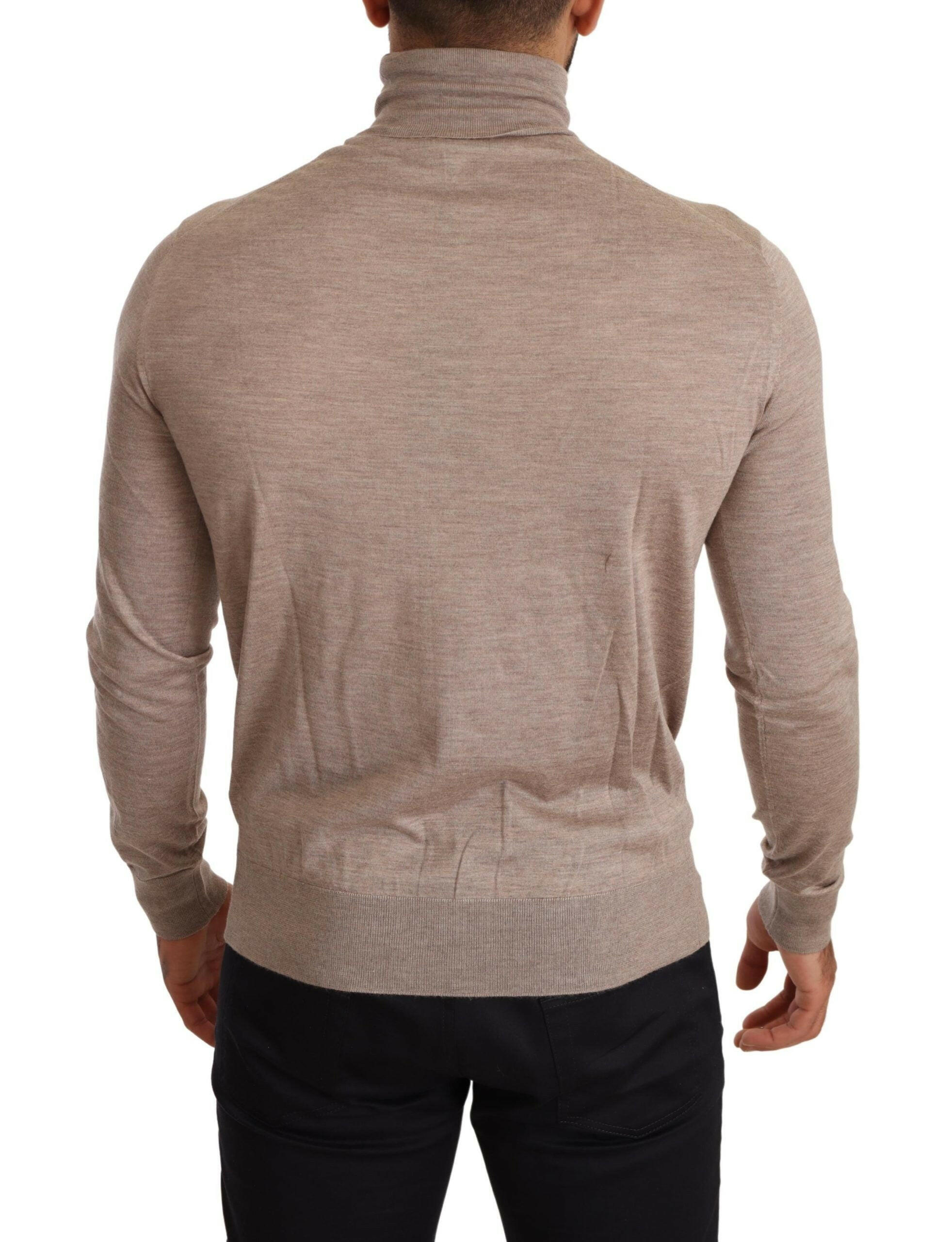 Dolce & Gabbana Beige Cashmere Turtleneck Pullover Sweater -   -  Dolce & Gabbana. Dolce & Gabbana Beige Cashmere Turtleneck Pullover Sweater -   -  Dolce & Gabbana.