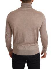 Dolce & Gabbana Beige Cashmere Turtleneck Pullover Sweater -   -  Dolce & Gabbana.