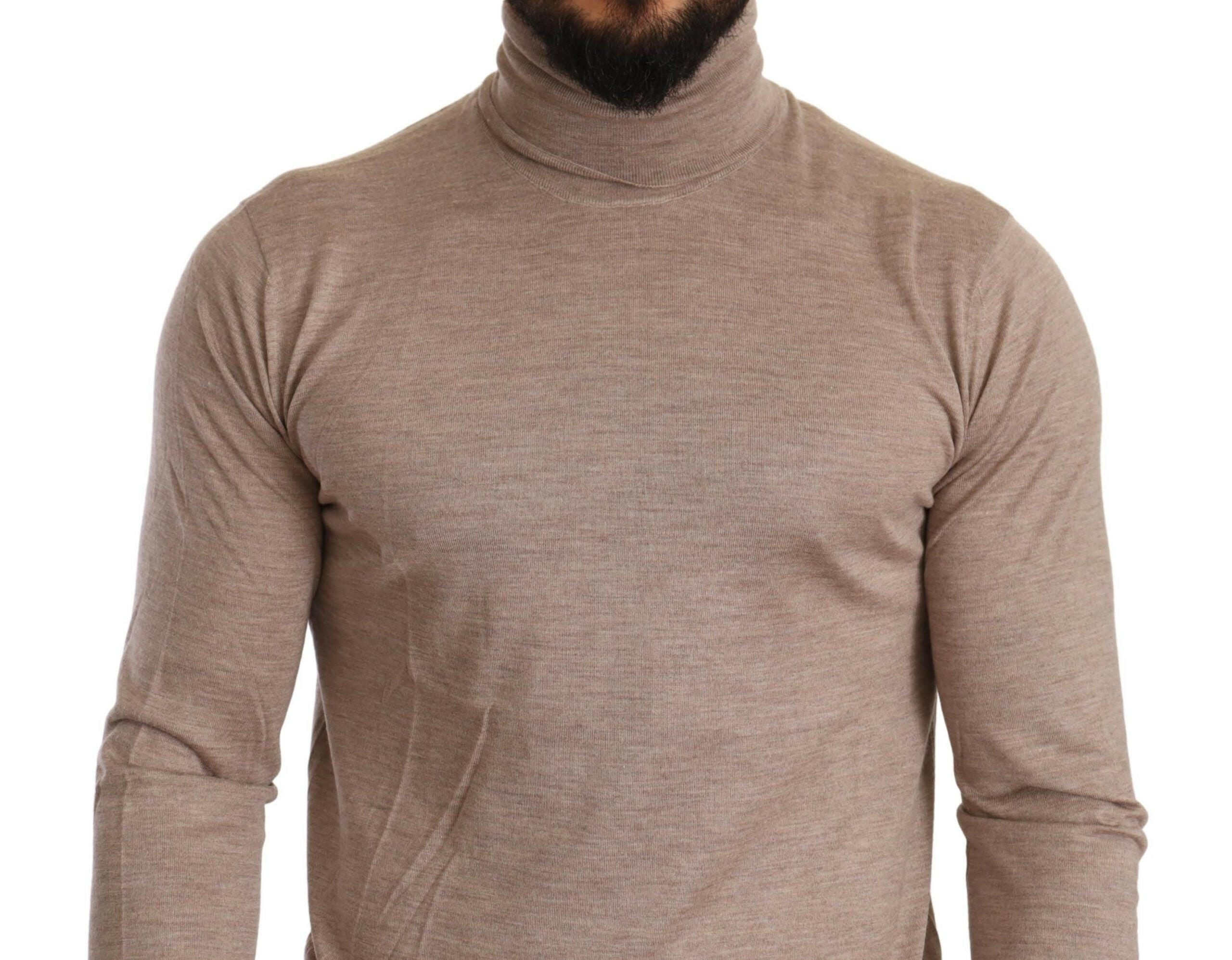 Dolce & Gabbana Beige Cashmere Turtleneck Pullover Sweater -   -  Dolce & Gabbana. Dolce & Gabbana Beige Cashmere Turtleneck Pullover Sweater -   -  Dolce & Gabbana.