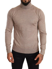 Dolce & Gabbana Beige Cashmere Turtleneck Pullover Sweater -   -  Dolce & Gabbana.