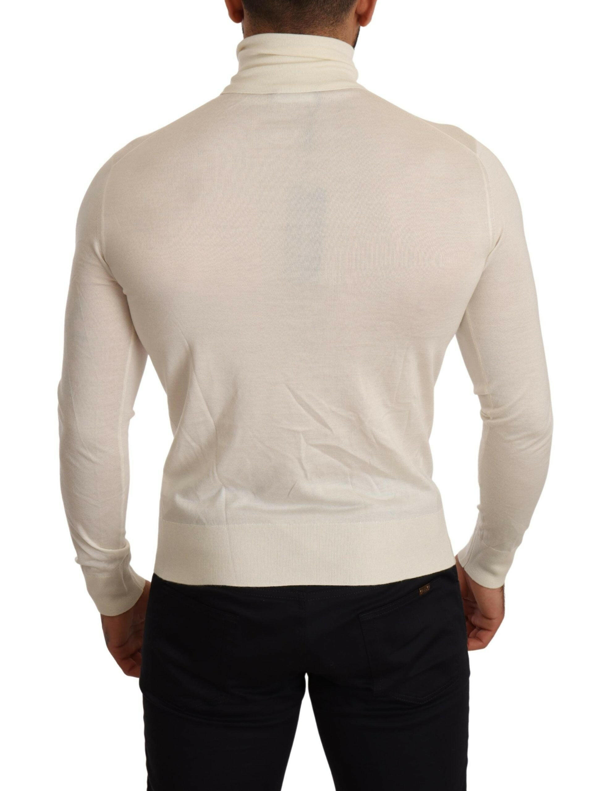 Dolce & Gabbana Cream Cashmere Turtleneck Pullover Sweater -   -  Dolce & Gabbana. Dolce & Gabbana Cream Cashmere Turtleneck Pullover Sweater -   -  Dolce & Gabbana.