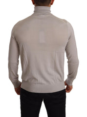 Dolce & Gabbana Gray Cashmere Turtleneck Pullover Sweater -   -  Dolce & Gabbana.
