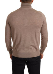 Dolce & Gabbana Brown Cashmere Turtleneck Pullover Sweater -   -  Dolce & Gabbana.