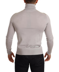 Dolce & Gabbana Gray Cashmere Turtleneck Pullover Sweater -   -  Dolce & Gabbana.