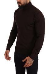 Dolce & Gabbana Brown Cashmere Turtleneck Pullover Sweater -   -  Dolce & Gabbana.