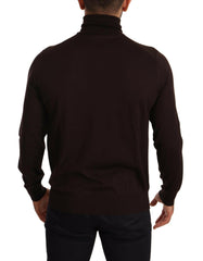 Dolce & Gabbana Brown Cashmere Turtleneck Pullover Sweater -   -  Dolce & Gabbana.