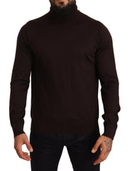Dolce & Gabbana Brown Cashmere Turtleneck Pullover Sweater -   -  Dolce & Gabbana.