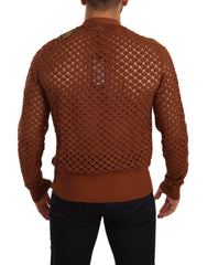 Dolce & Gabbana Brown Leopard Butterfly Cardigan Sweater -   -  Dolce & Gabbana.