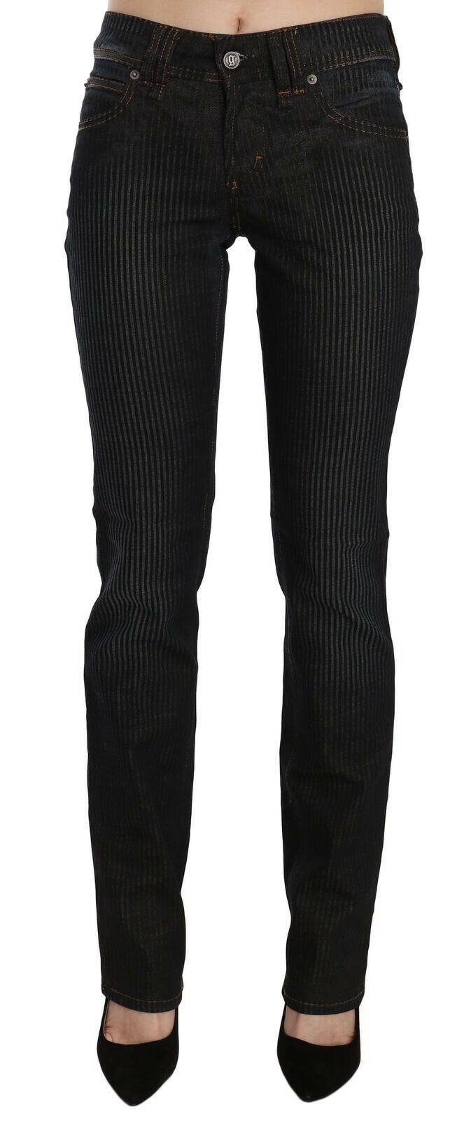 John Galliano Black Mid Waist Slim Fit Corduroy Denim Casual Pants -   -  John Galliano.