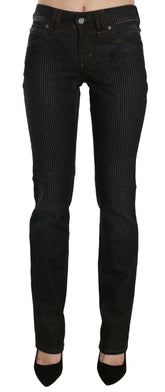 John Galliano Black Mid Waist Slim Fit Corduroy Denim Casual Pants -   -  John Galliano.