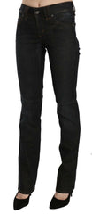 John Galliano Black Mid Waist Slim Fit Corduroy Denim Casual Pants -   -  John Galliano.