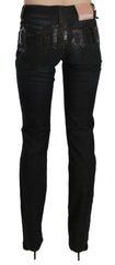 John Galliano Black Mid Waist Slim Fit Corduroy Denim Casual Pants -   -  John Galliano.