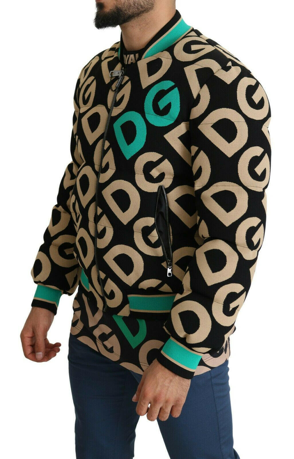 Dolce & Gabbana Multicolor DGMILLENNIALS Logo Print Jacket -   -  Dolce & Gabbana. Dolce & Gabbana Multicolor DGMILLENNIALS Logo Print Jacket -   -  Dolce & Gabbana.