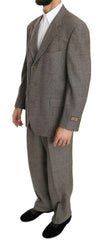 Fendi Brown Wool Regular Single  Breasted Suit -   -  Fendi.
