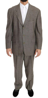 Fendi Brown Wool Regular Single  Breasted Suit -   -  Fendi.