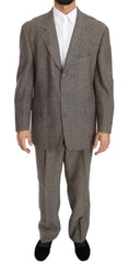 Fendi Brown Wool Regular Single  Breasted Suit -   -  Fendi.