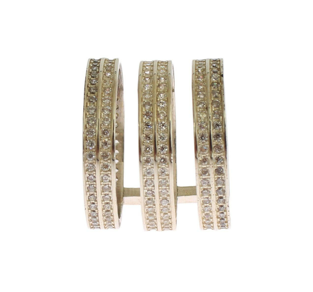 Nialaya Authentic Womens Clear CZ 925 Sterling Silver Ring -   -  Nialaya.