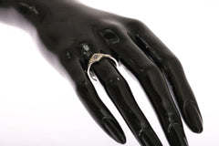 Nialaya Blue Red CZ 925 Silver Womens Clear Ring -   -  Nialaya.