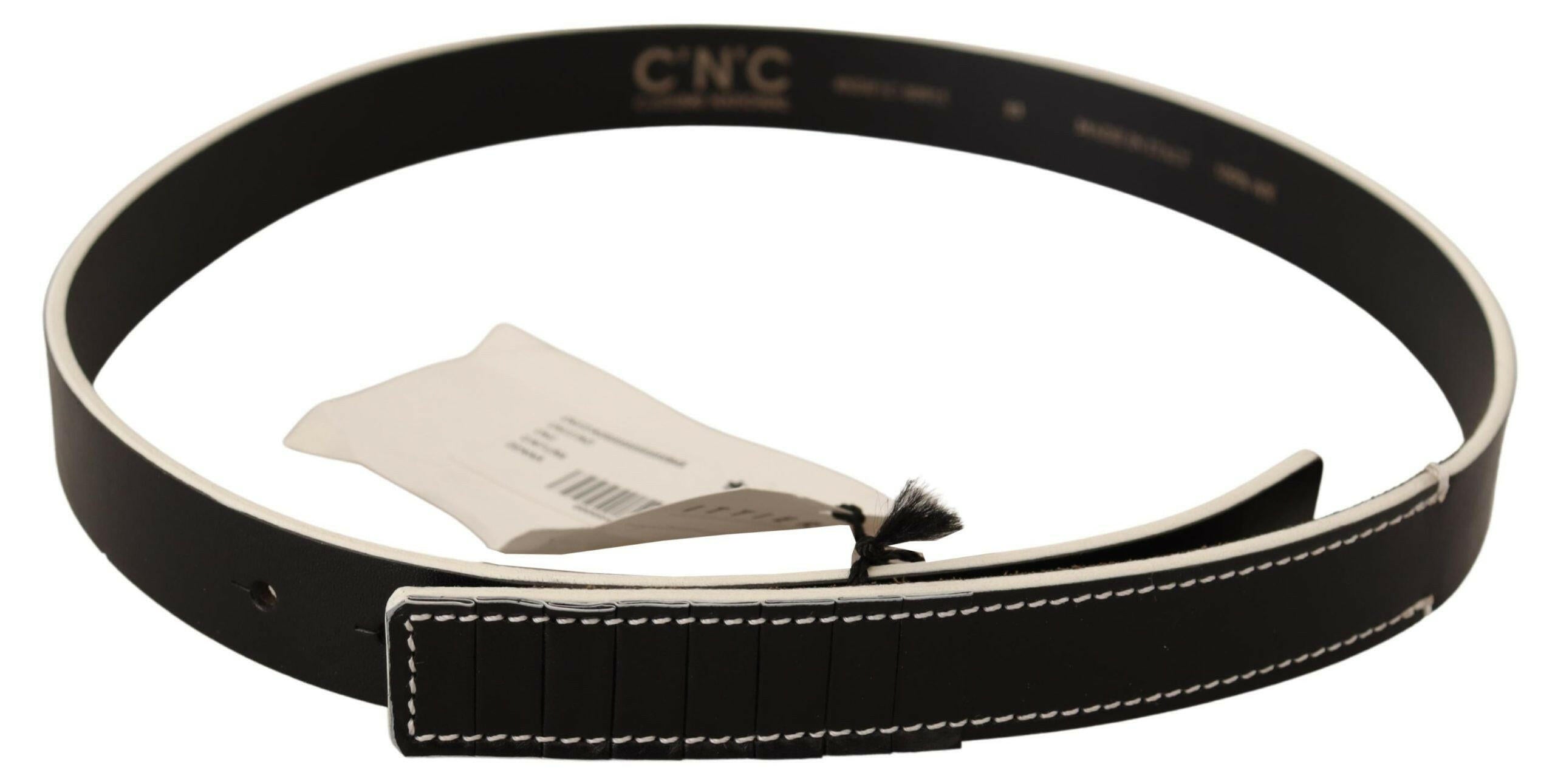 Costume National Black White Leather Fashion Waist  Belt -   -  Costume National. Costume National Black White Leather Fashion Waist  Belt -   -  Costume National.